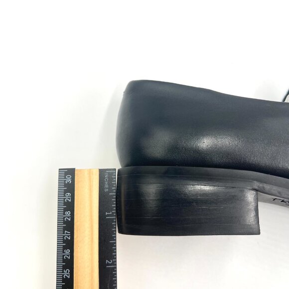 6.5W 6.5 WIDE WIDTH Franco Sarto‎ Womens Bocca Black Leather Loafers Shoes - Picture 12 of 13